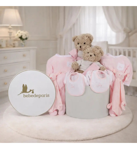 Classic Baby Hamper for Twins | Elegant Newborn Gift Set – Bebedeparis.com