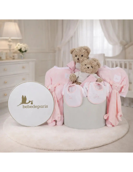 Classic Baby Hamper for Twins | Elegant Newborn Gift Set – Bebedeparis.com
