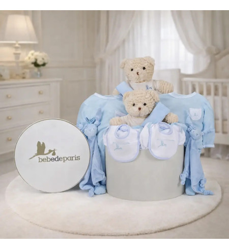Classic Baby Hamper for Twins | Elegant Newborn Gift Set – Bebedeparis.com
