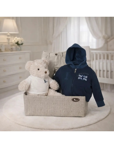 Hackett Baby Sweatshirt Set | Modern & Branded Gift Hamper – Bebedeparis.com