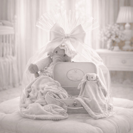 Personalized Baby Suitcase Set | Blanket & Comforter with Baby’s Name