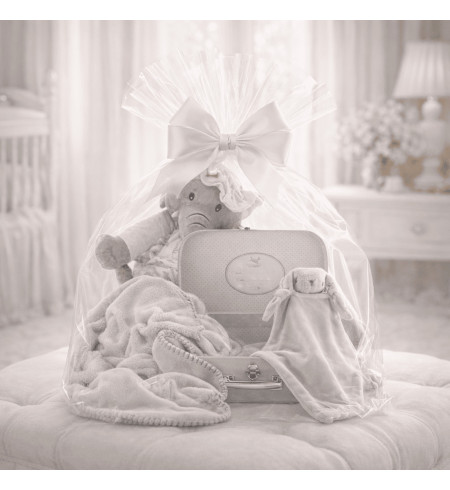 Personalized Baby Suitcase Set | Blanket & Comforter with Baby’s Name