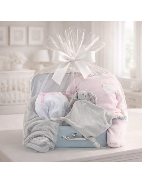 Personalized Blanket, Pajamas & Bodysuit Baby Hamper | Perfect Newborn Gift