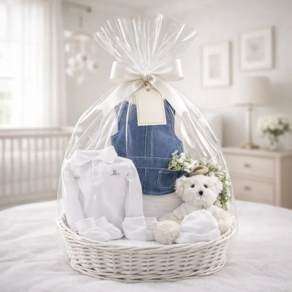 Baby Girl Hamper with Clothes & Teddy Bear | Newborn Gift Set