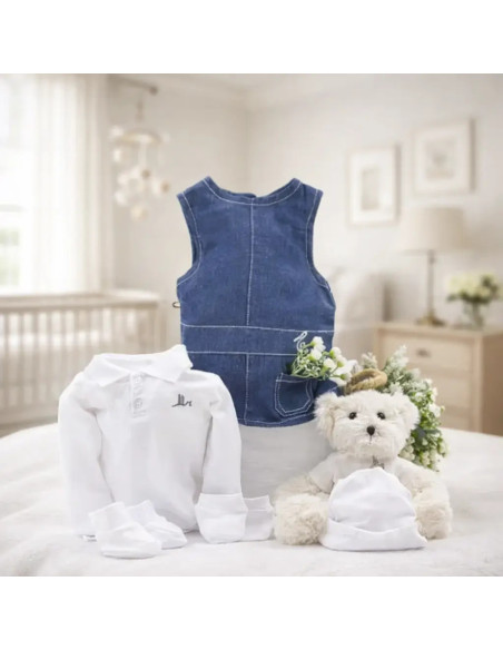 Baby Girl Hamper with Clothes & Teddy Bear | Newborn Gift Set
