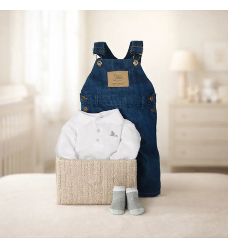Baby Denim Set Gift | Casual & Stylish Newborn Outfit – Bebedeparis.com