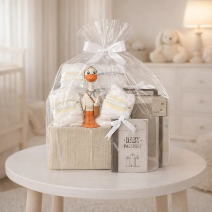 Diaper Cake with Nicky Teether | Adorable & Practical Newborn Gift