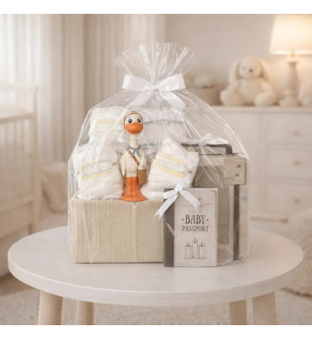 Diaper Cake with Nicky Teether | Adorable & Practical Newborn Gift