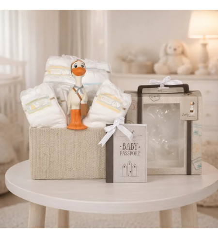 Diaper Cake with Nicky Teether | Adorable & Practical Newborn Gift