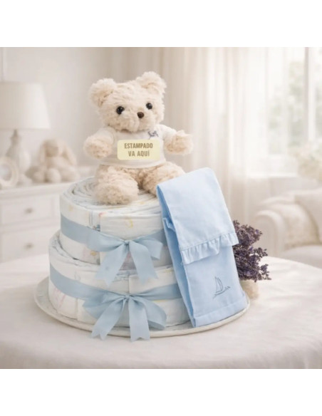 Chic Diaper Cake for Baby | Elegant and Practical Newborn Gift – Bebedeparis.com