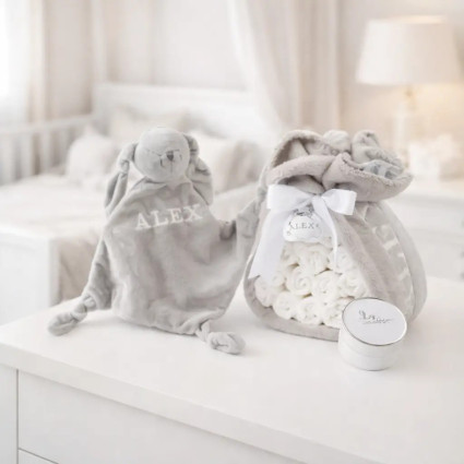 Diaper Cake with Doudou | Unique and Practical Newborn Gift 2