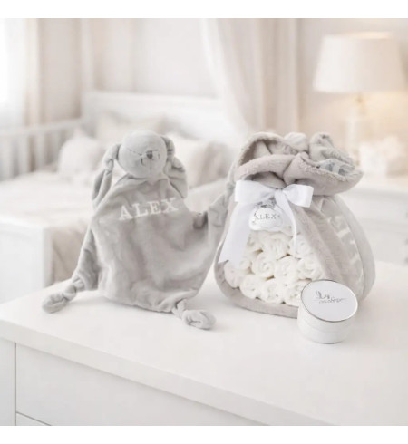 Diaper Cake with Doudou | Unique and Practical Newborn Gift