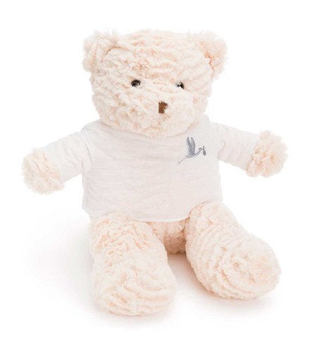 Oso Peluche BebeDeParis Blanco 42 cm