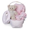 Vintage Essential Baby Gift Basket Pink