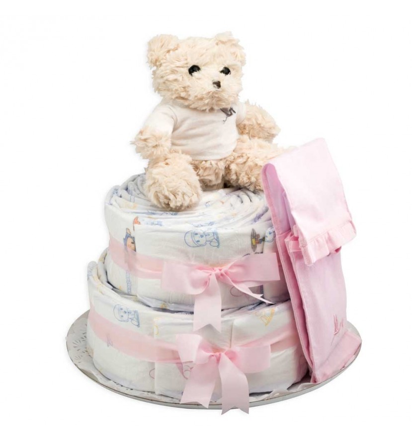 Chic Nappy Cake Pink