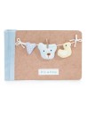 Overnight case with a pack of natural beauty products for babies grey