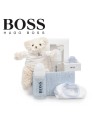 Overnight case with a pack of natural beauty products for babies pink