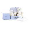 Overnight case with a pack of natural beauty products for babies blue
