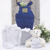 Baby outfit with teddy bear gift white