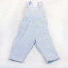 Polo shirt and dungarees baby outfit with teddy bear blue