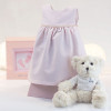 Pink baby dress 6-12 months with teddy bear