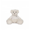 Embroidered dressing gown, muslin and teddy bear set