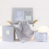 Gift Photo Frame Footprints with Customizable Doudou grey