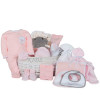 Post Hospital Complete Baby Gift Basket pink