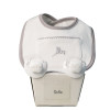 Pack of two customized dummies and bib grey