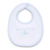 Pack of two dummies, bib and dummy clip blue
