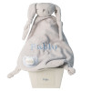Comforter and personalised dummy with baby’s name blue