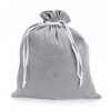 Pack of personalised dummy clip case and nursery bag grey