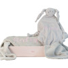 Personalised giftset with personalised blanket and comforter pink