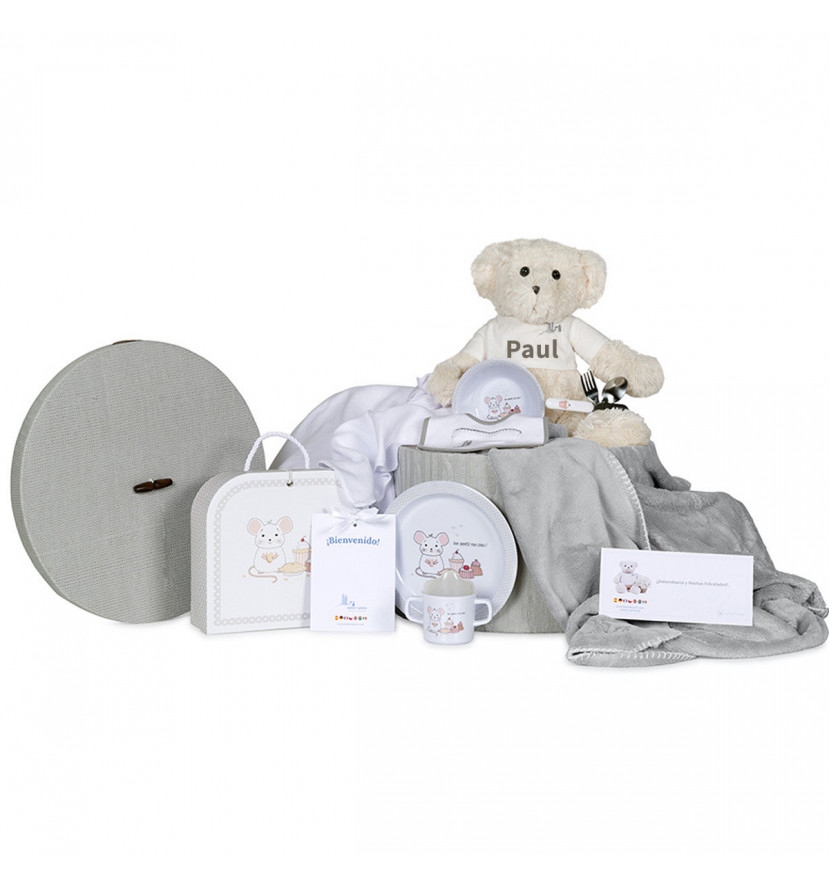 Children's Crockery Basket Muslin Blanket and accessories for baby
