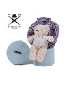 Personalized pacifier with 	pacifier holder pink
