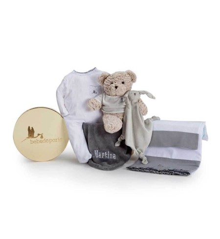 Embroidered "My Dream" Baby Hamper | Personalized & Elegant Newborn Gift – Bebedeparis.com