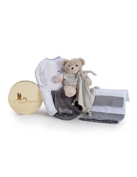 Embroidered "My Dream" Baby Hamper | Personalized & Elegant Newborn Gift – Bebedeparis.com