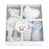 Blue Teddy Bear Baby Gift Set