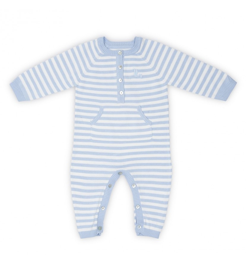 Blue Baby Stripes Onesie