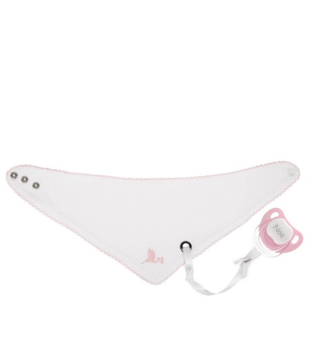 Babero bandana con chupete personalizado
