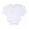 BebeDeParis Basic Baby Body White/Pink	