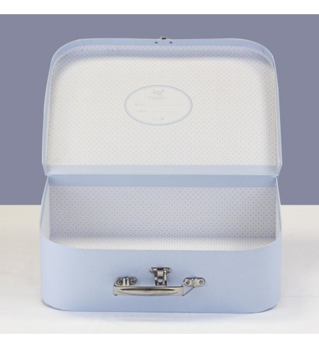 Canastilla con Maleta Bebé Manta y Doudou Personalizable