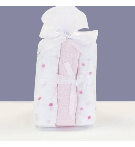 Kit Muselina Bebé y Osito de Peluche