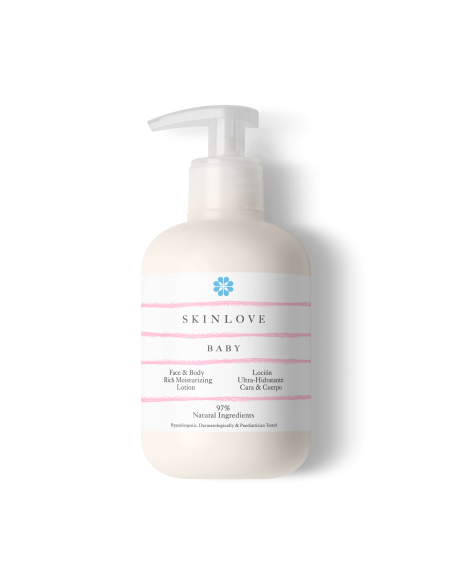 Cajita de madera productos cosméticos para bebés