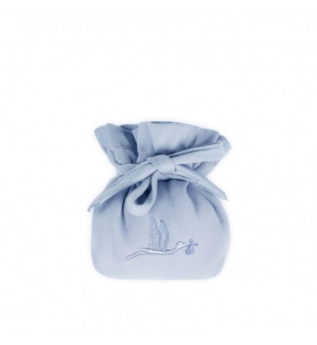 Canastilla Caja Vintage Clásica Con Oso Azul