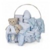 Vintage Deluxe Baby Gift Basket Blue