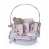 Vintage Complete Baby Gift Basket Pink