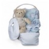 Vintage Essential Baby Gift Basket Blue